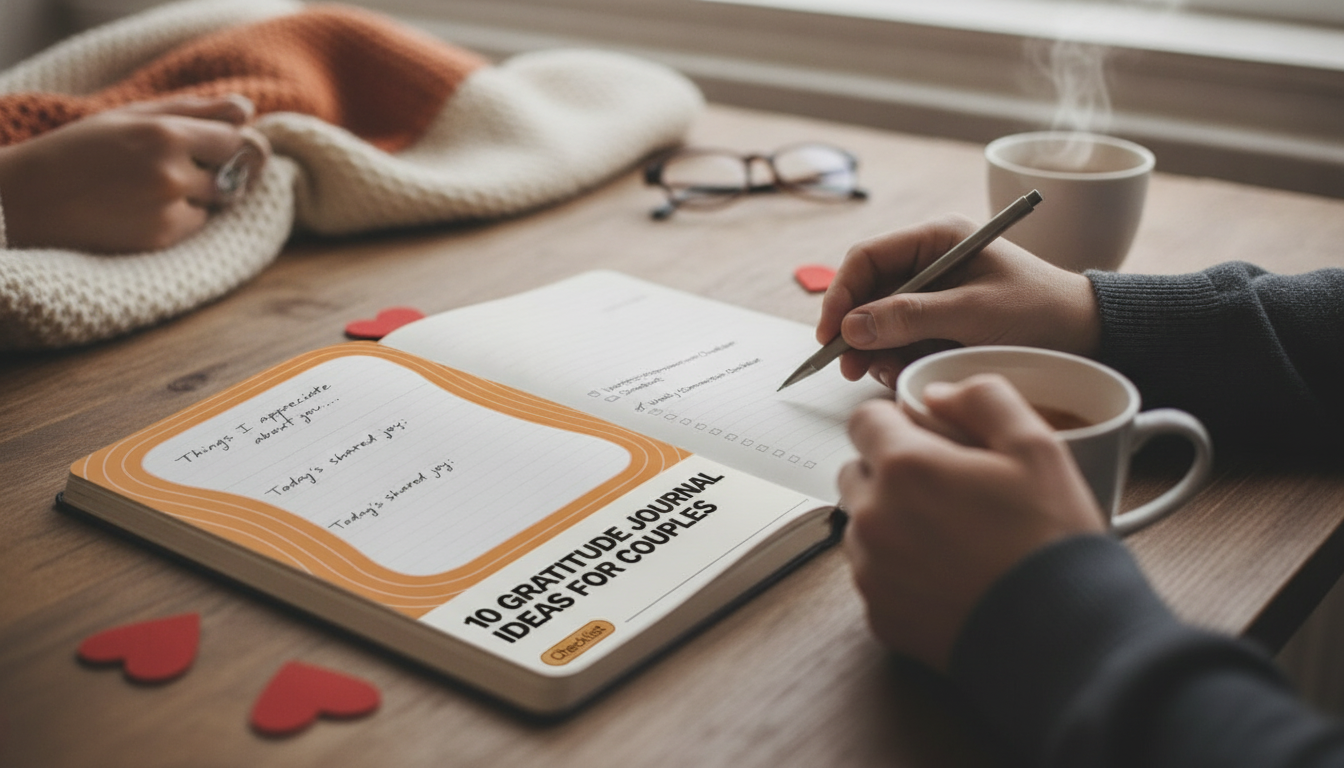 Couples Gratitude Journal: 10 Ideas + Weekly Checklist