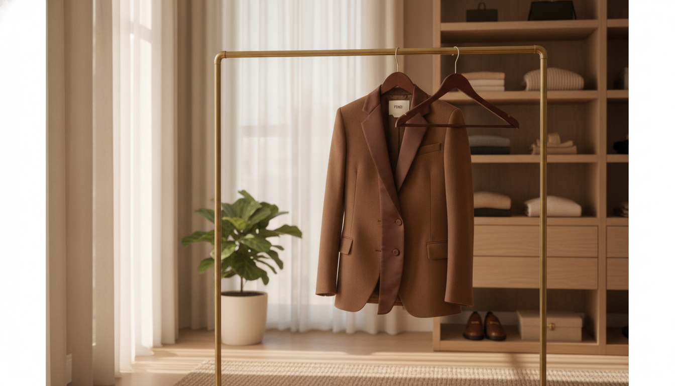 Fendi Wool-Mohair Blazer: Removable Silk Lapels