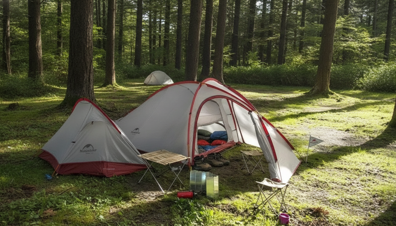 Ultralight 4-Season Tent: Double Layers + Living Room