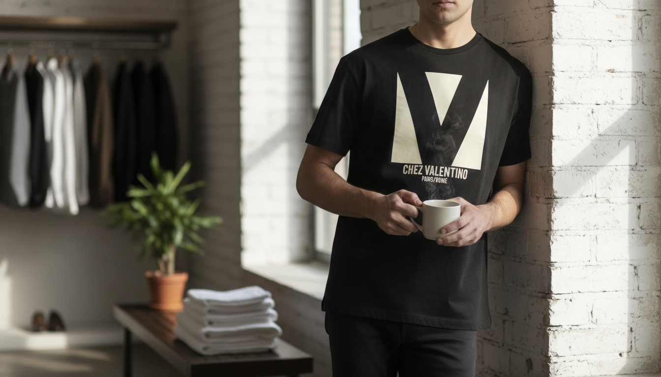 Valentino Monochrome Maxi Logo Tee: Fit, Care & Styling