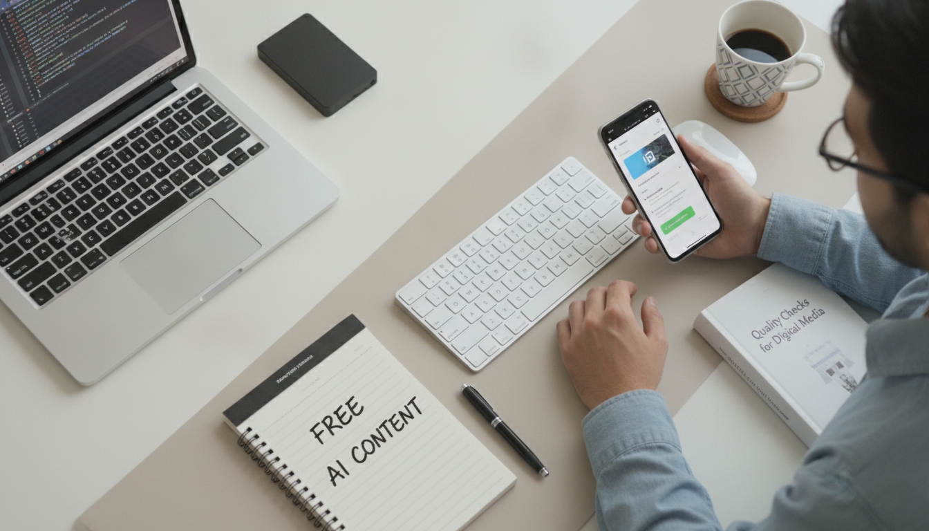 Free AI Content: Tools, Workflow, and Quality Checks