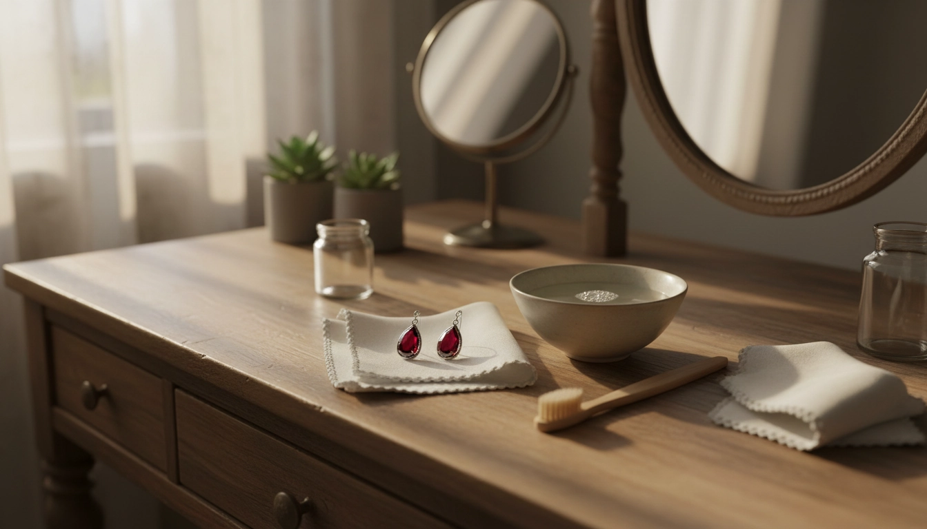 Clean Garnet Earrings Safely: Simple At-Home Steps